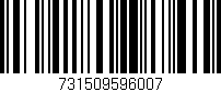 Código de barras (EAN, GTIN, SKU, ISBN): '731509596007'
