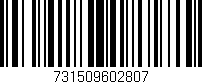 Código de barras (EAN, GTIN, SKU, ISBN): '731509602807'