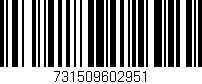 Código de barras (EAN, GTIN, SKU, ISBN): '731509602951'