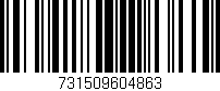 Código de barras (EAN, GTIN, SKU, ISBN): '731509604863'