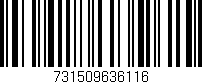 Código de barras (EAN, GTIN, SKU, ISBN): '731509636116'