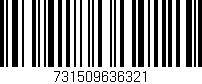 Código de barras (EAN, GTIN, SKU, ISBN): '731509636321'