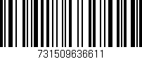 Código de barras (EAN, GTIN, SKU, ISBN): '731509636611'