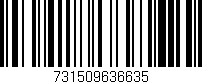 Código de barras (EAN, GTIN, SKU, ISBN): '731509636635'