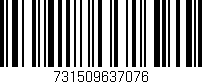 Código de barras (EAN, GTIN, SKU, ISBN): '731509637076'