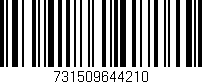 Código de barras (EAN, GTIN, SKU, ISBN): '731509644210'