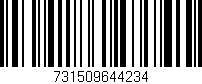 Código de barras (EAN, GTIN, SKU, ISBN): '731509644234'
