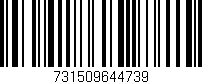 Código de barras (EAN, GTIN, SKU, ISBN): '731509644739'