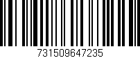 Código de barras (EAN, GTIN, SKU, ISBN): '731509647235'