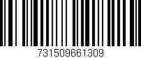 Código de barras (EAN, GTIN, SKU, ISBN): '731509661309'