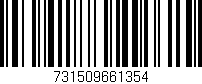 Código de barras (EAN, GTIN, SKU, ISBN): '731509661354'