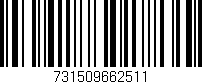 Código de barras (EAN, GTIN, SKU, ISBN): '731509662511'