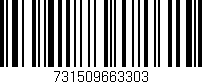 Código de barras (EAN, GTIN, SKU, ISBN): '731509663303'