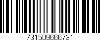Código de barras (EAN, GTIN, SKU, ISBN): '731509666731'