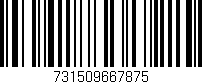 Código de barras (EAN, GTIN, SKU, ISBN): '731509667875'