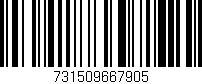 Código de barras (EAN, GTIN, SKU, ISBN): '731509667905'