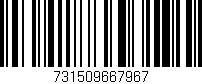 Código de barras (EAN, GTIN, SKU, ISBN): '731509667967'