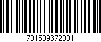 Código de barras (EAN, GTIN, SKU, ISBN): '731509672831'