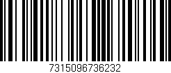 Código de barras (EAN, GTIN, SKU, ISBN): '7315096736232'