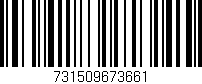 Código de barras (EAN, GTIN, SKU, ISBN): '731509673661'