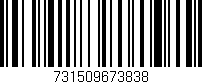Código de barras (EAN, GTIN, SKU, ISBN): '731509673838'