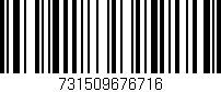 Código de barras (EAN, GTIN, SKU, ISBN): '731509676716'