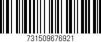 Código de barras (EAN, GTIN, SKU, ISBN): '731509676921'