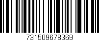 Código de barras (EAN, GTIN, SKU, ISBN): '731509678369'