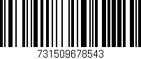 Código de barras (EAN, GTIN, SKU, ISBN): '731509678543'