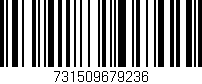 Código de barras (EAN, GTIN, SKU, ISBN): '731509679236'