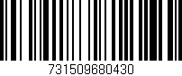 Código de barras (EAN, GTIN, SKU, ISBN): '731509680430'