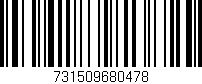 Código de barras (EAN, GTIN, SKU, ISBN): '731509680478'