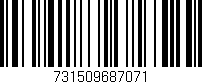 Código de barras (EAN, GTIN, SKU, ISBN): '731509687071'