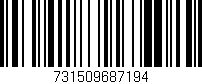 Código de barras (EAN, GTIN, SKU, ISBN): '731509687194'