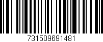 Código de barras (EAN, GTIN, SKU, ISBN): '731509691481'