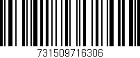 Código de barras (EAN, GTIN, SKU, ISBN): '731509716306'