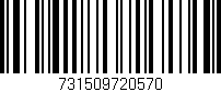 Código de barras (EAN, GTIN, SKU, ISBN): '731509720570'