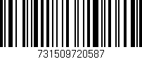 Código de barras (EAN, GTIN, SKU, ISBN): '731509720587'