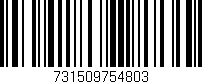 Código de barras (EAN, GTIN, SKU, ISBN): '731509754803'