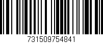 Código de barras (EAN, GTIN, SKU, ISBN): '731509754841'