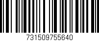 Código de barras (EAN, GTIN, SKU, ISBN): '731509755640'