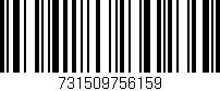 Código de barras (EAN, GTIN, SKU, ISBN): '731509756159'