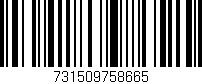 Código de barras (EAN, GTIN, SKU, ISBN): '731509758665'