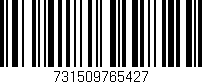 Código de barras (EAN, GTIN, SKU, ISBN): '731509765427'
