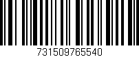 Código de barras (EAN, GTIN, SKU, ISBN): '731509765540'