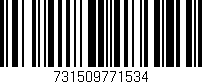 Código de barras (EAN, GTIN, SKU, ISBN): '731509771534'
