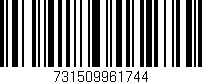 Código de barras (EAN, GTIN, SKU, ISBN): '731509961744'