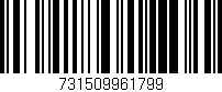 Código de barras (EAN, GTIN, SKU, ISBN): '731509961799'