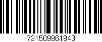 Código de barras (EAN, GTIN, SKU, ISBN): '731509961843'