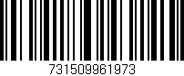 Código de barras (EAN, GTIN, SKU, ISBN): '731509961973'